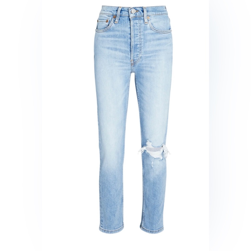 RE/DONE 90s High-Rise Ankle Crop Jeans in size 25. NWT.